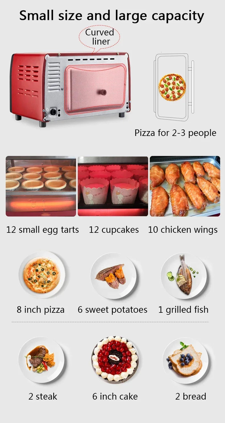 Green Kitchen Four à rôtir électrique 12 L