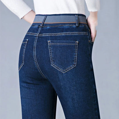 Jeans en denim vintage amples décontractés pour femmes