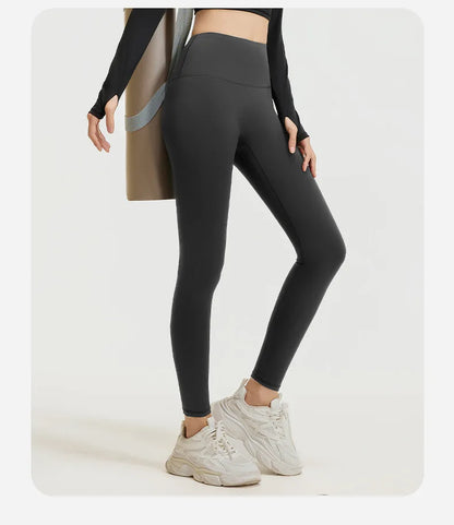 Nahtlose Yoga-Leggings mit hohem Bund für Damen – Po-Lifting- und Bauchkontrolle fürs Fitnessstudio