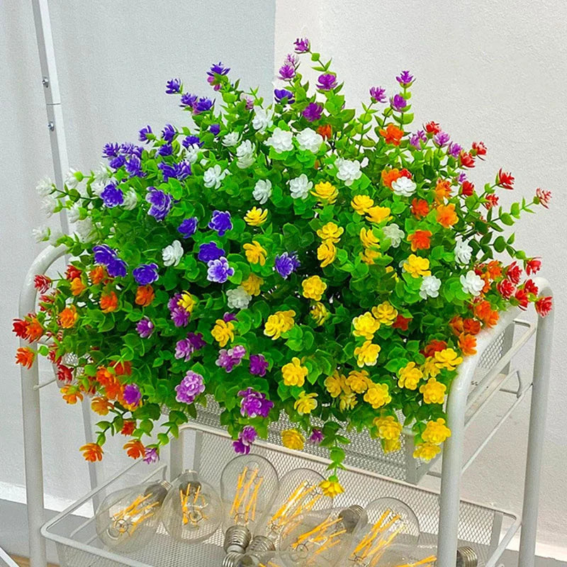 Plastic Artificial Flowers Greenery