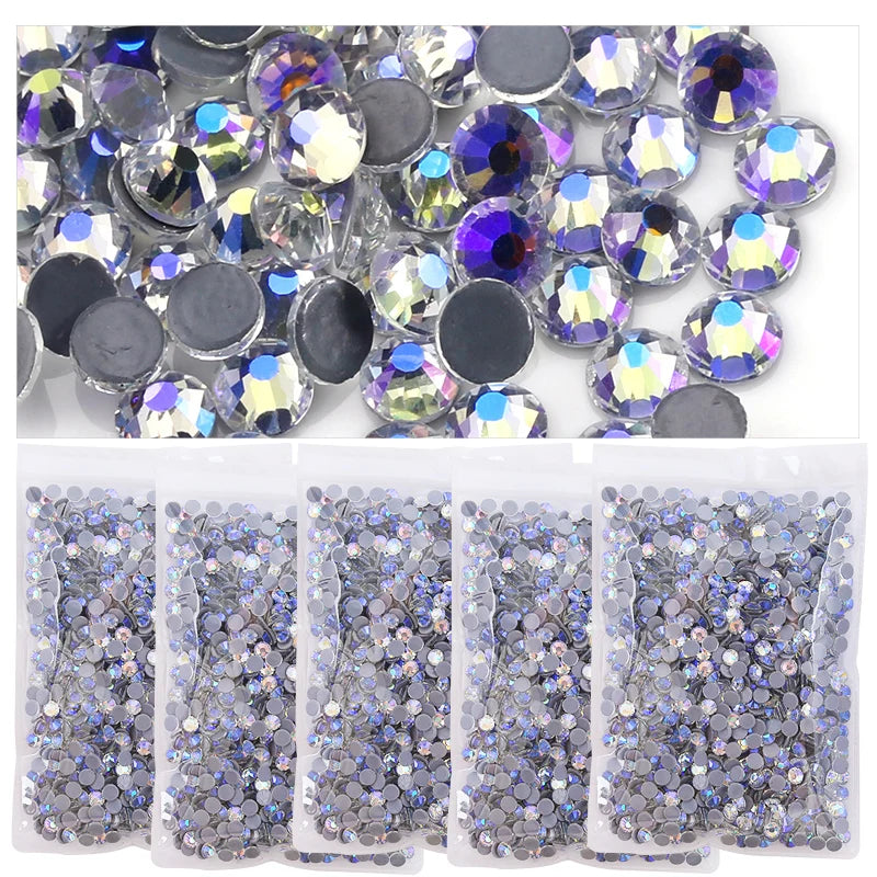 Strass pailletés à dos plat pour nail art, accessoires de décoration pour robe