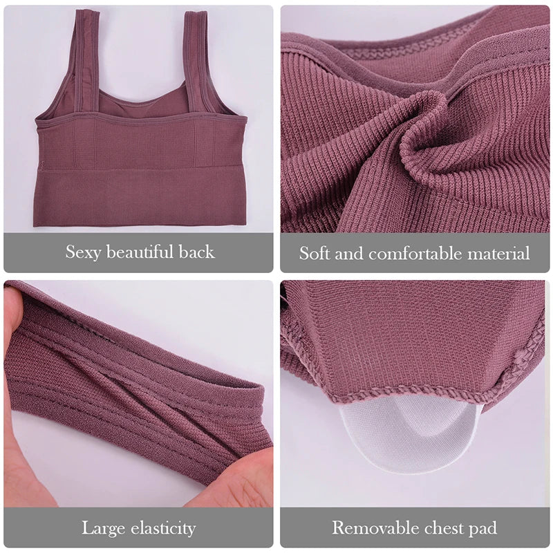 Women's Strapless Sports Bra Back Lingerie Innerwear