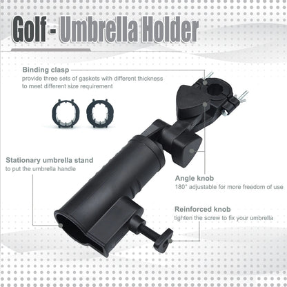 Supports de parapluie universels pour chariot de golf à 3 roues