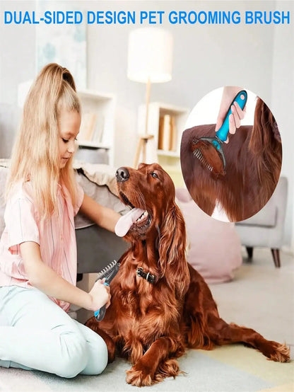 Professional Fur Knot Cutter  Double Sided Dog Undercoat Brush