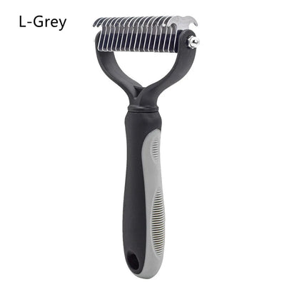 Double Sided Stainless Steel Dog Brush For Shedding
