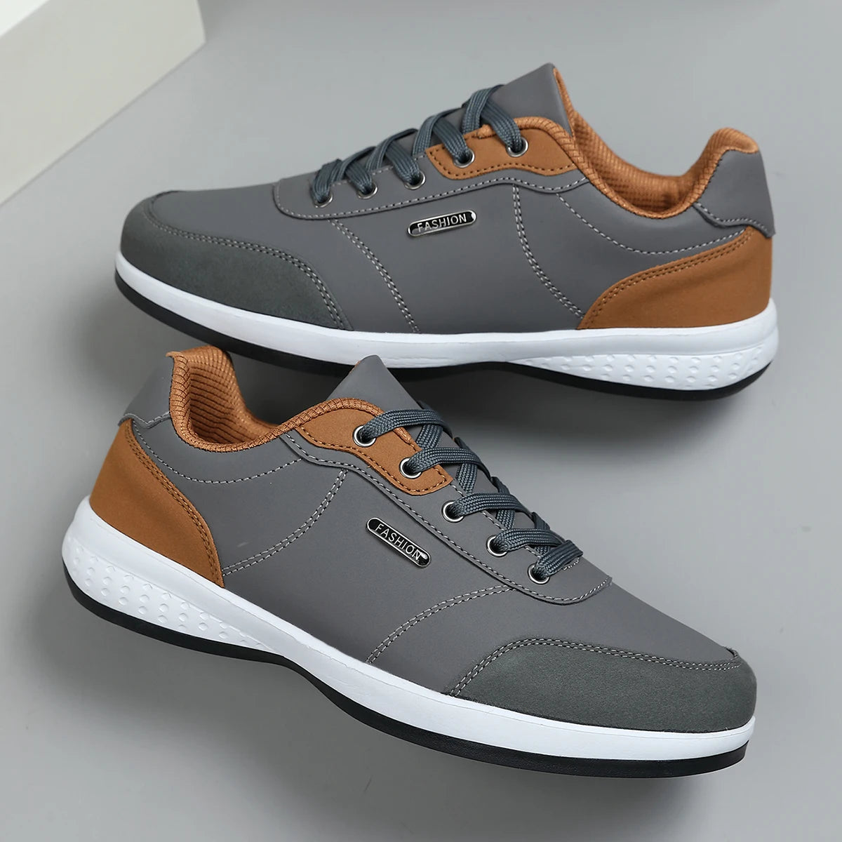 Wasserdichte und atmungsaktive Herren-Lederschuhe für Frühling und Herbst 