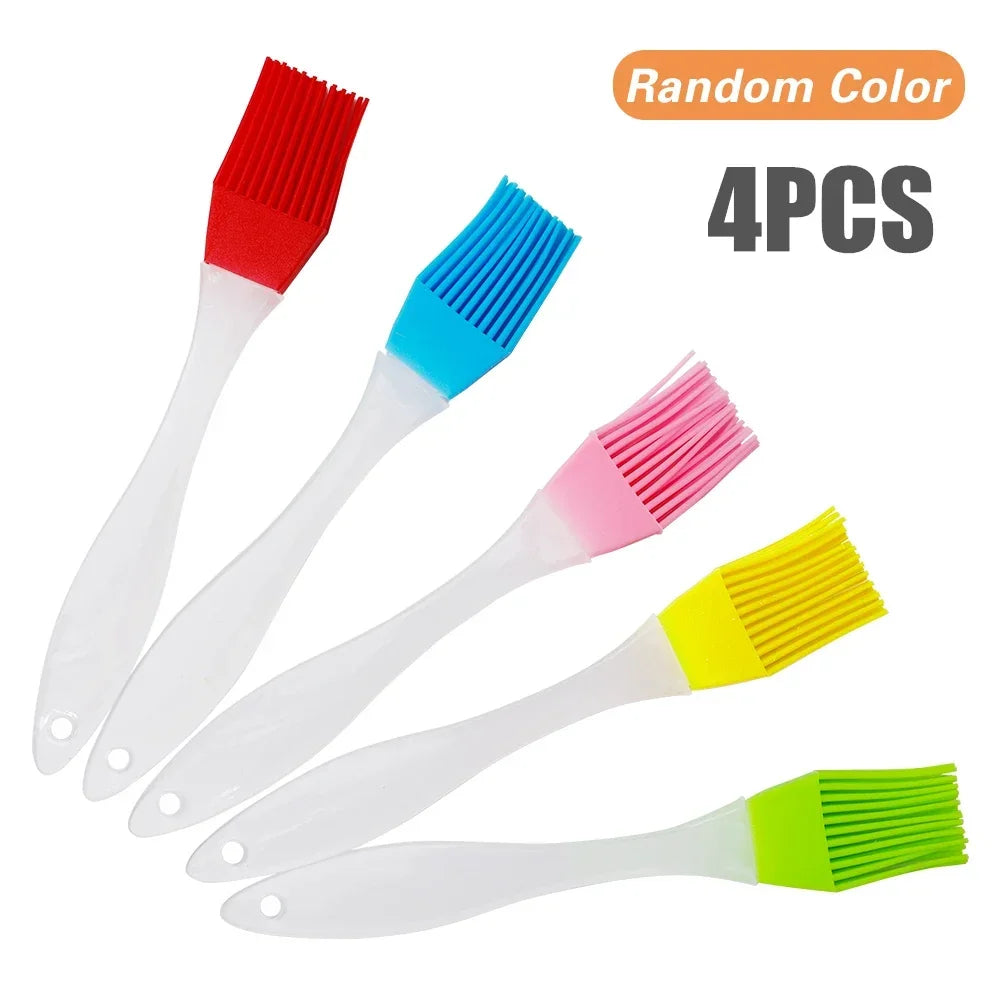 Temperature Resistant BBQ Cake Baking Silicone Oil Brush Kit