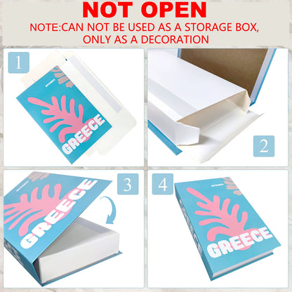 Aufklappbares Aufbewahrungsbox-Set für gefälschte Bücher
