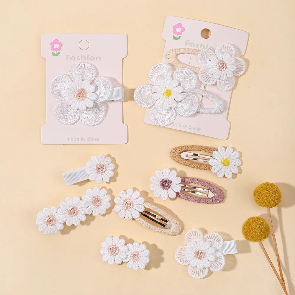 Baby Girl Daisy Hair Clips