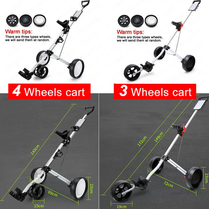 PGM Folding Sports Travel 3 Wheel Push Golf Cart