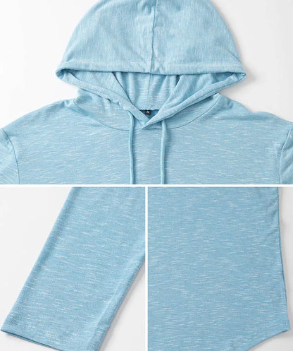 Sweat-shirt à capuche léger et athlétique pour homme