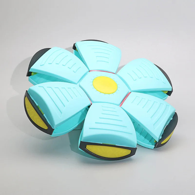 Pet LED Glow Light Magic Flying Saucer Ball Toys
