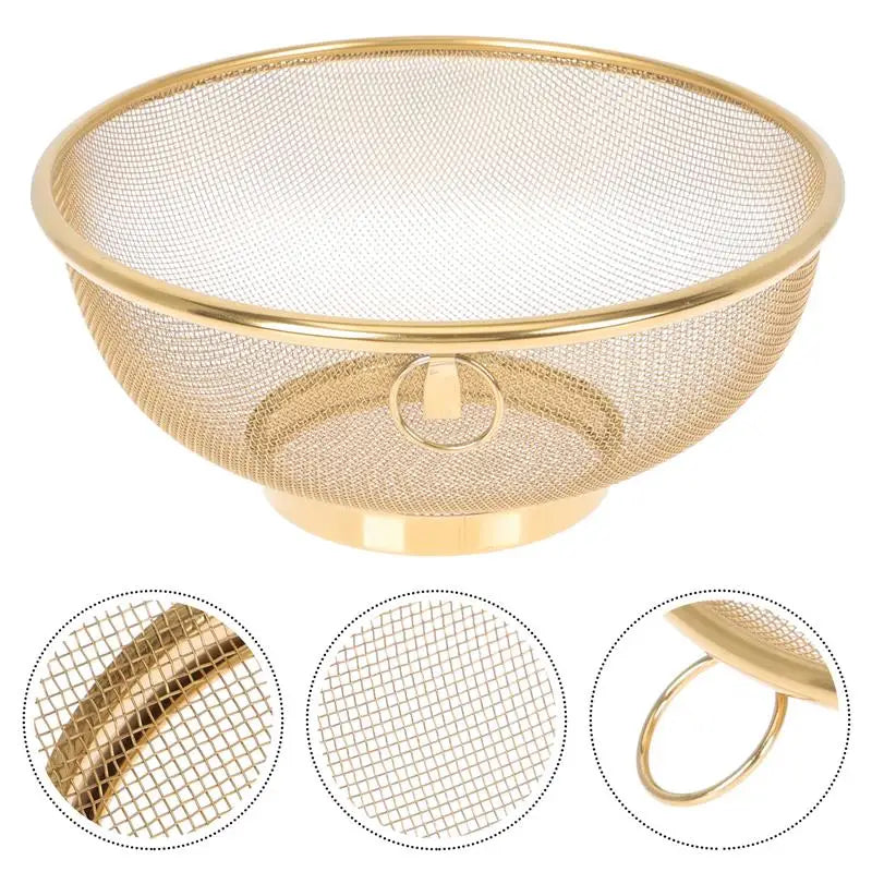 Fine Mesh Kitchen Colander for Fruits & Sink