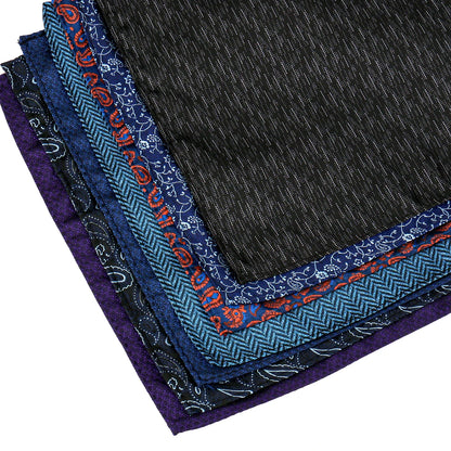 Pochette de costume homme à motif cachemire multicolore – Mouchoir de mariage tissé jacquard