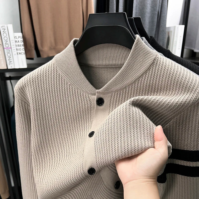 Men's Warm Knitted Cardigan Sweater Jacket