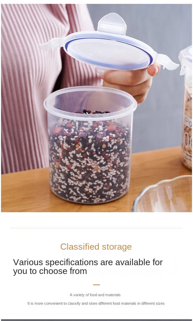 Large-Capacity Sealed Food Jars - Kitchen Storage