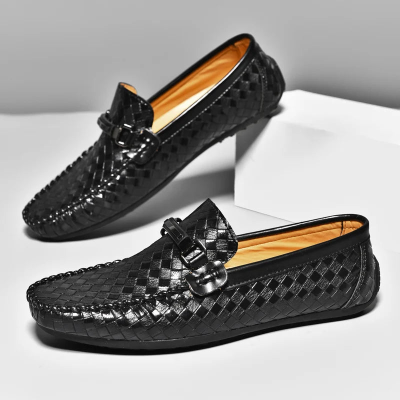 Breathable Leather Men's Moccasins