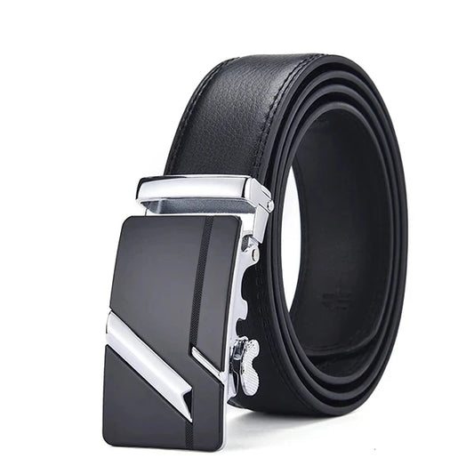 Men's Automatic Buckle Genuine Leather Belt