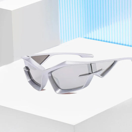 Unisex Y2K UV400 Smoke Lens Sunglasses