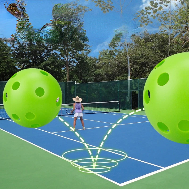 Pickleball en plastique d'entraînement sportif 26 trous