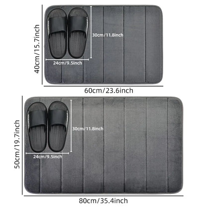 Non-Slip Memory Sponge Bathroom Mat