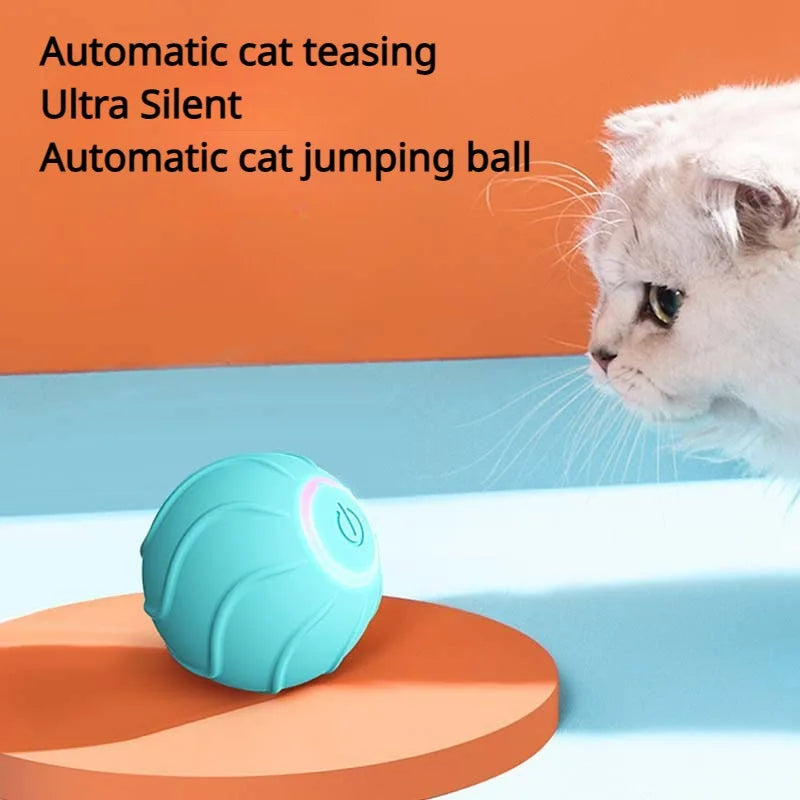 Jouet à bille roulante intelligent pour chat de compagnie - Balle rebondissante automatique pour chatons