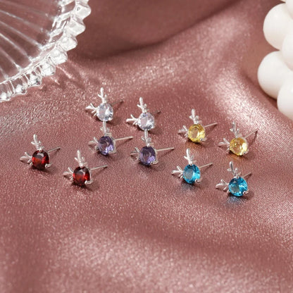 Cartoon Animal Deer Stud Earrings for Girls