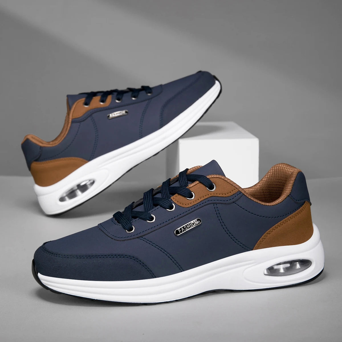 Wasserdichte und atmungsaktive Herren-Lederschuhe für Frühling und Herbst 