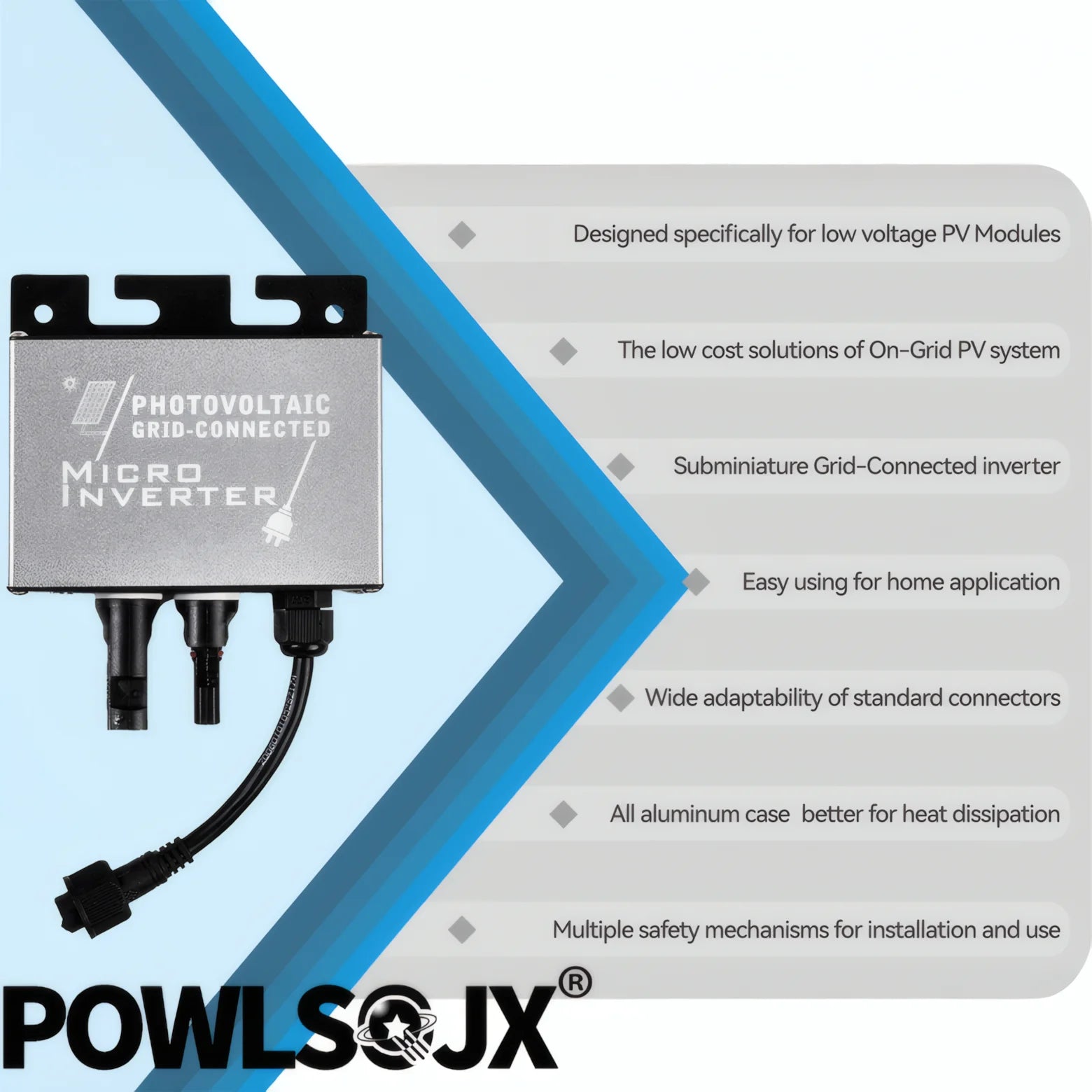 IP45 Waterproof Solar Grid Tie Micro Inverter