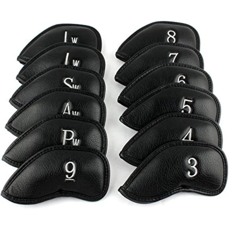 golf iron head covers, golf club head covers, golf club protectors, golf club accessories, leather head covers, leather golf headcovers, leather putter cover, putter headcover, leather driver headcover, leather golf club covers