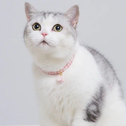 Halsband Candy Avocado Anhänger – Verstellbares Halsband für Katze