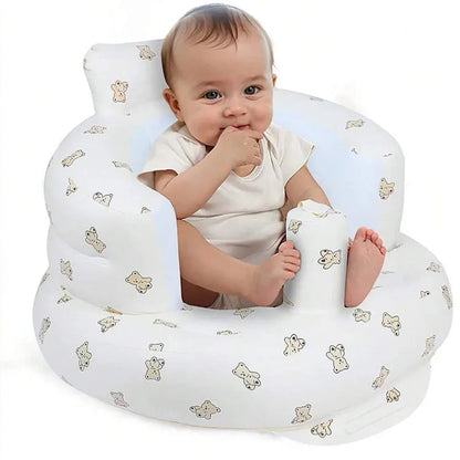 Infant Glänzende Baby Aufblasbare Sofa Kinder Puff Tragbare Bad Stühle