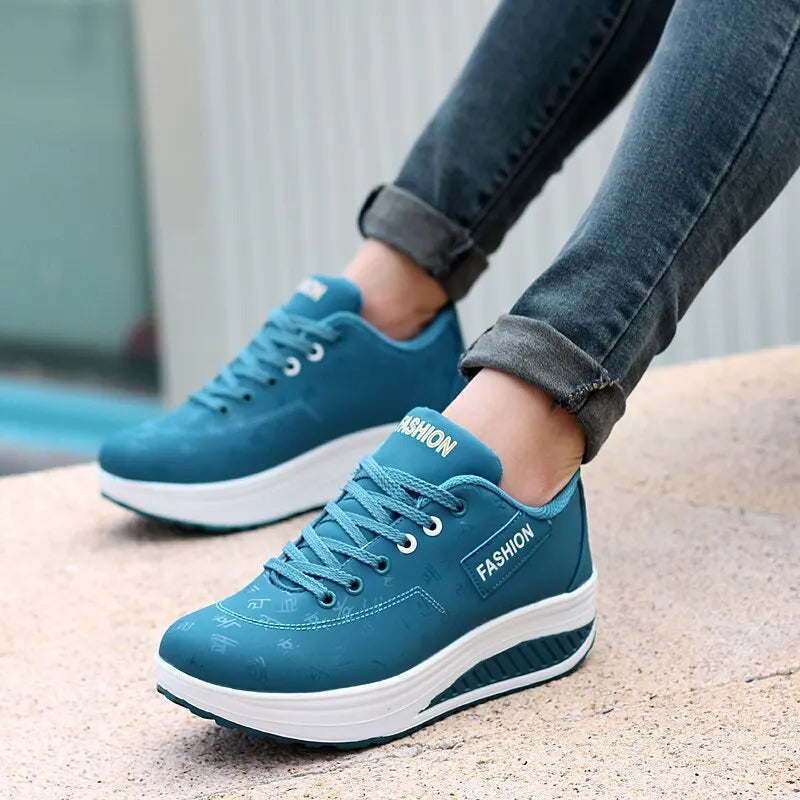 Women’s Platform Sneakers – Chunky Thick Sole Wedge Walking Shoes