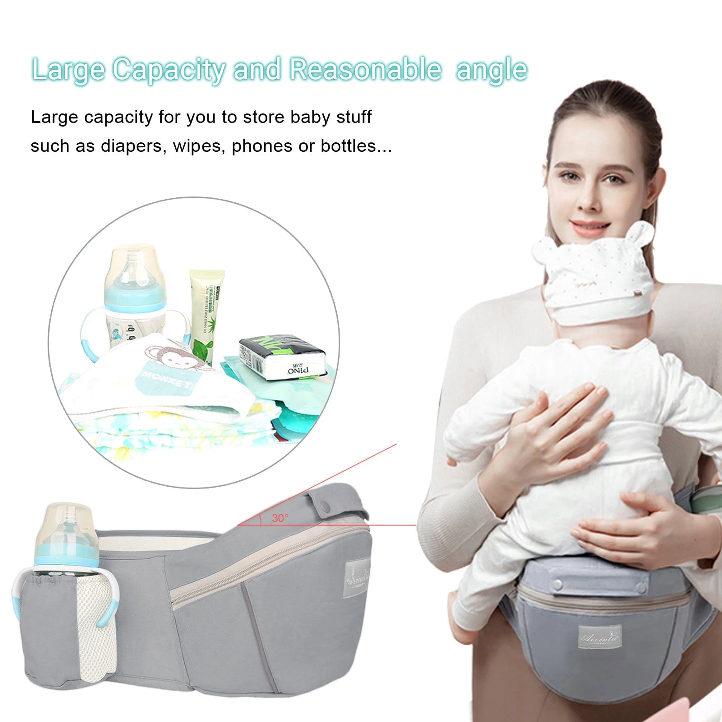 Newborn Cotton Baby Carrier Ergonomic Infant Waist Stool