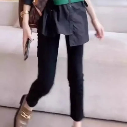 Slim-Jeans für Damen mit hohem Bund und Stretchanteil