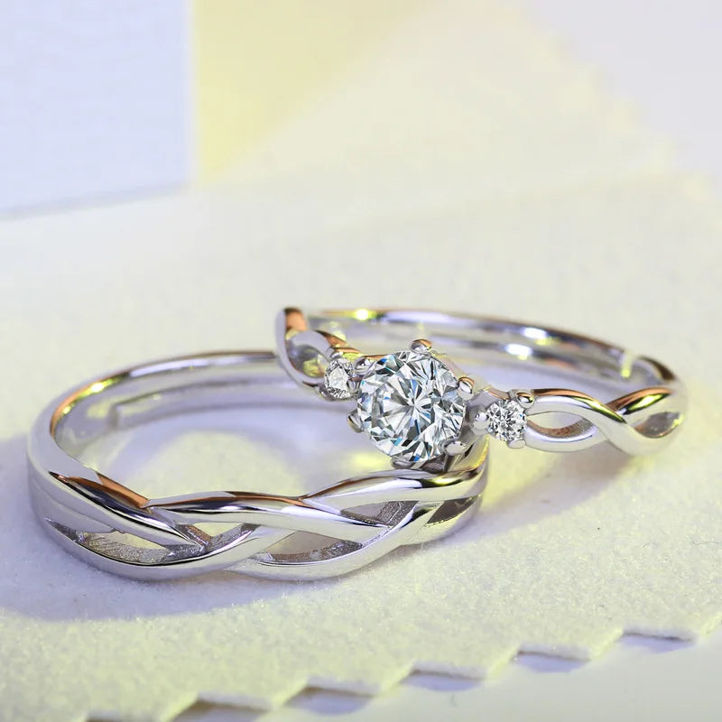 Couple Ring Vashiria Fashion silver color Jewelry
