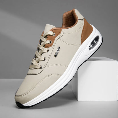 Wasserdichte und atmungsaktive Herren-Lederschuhe für Frühling und Herbst 