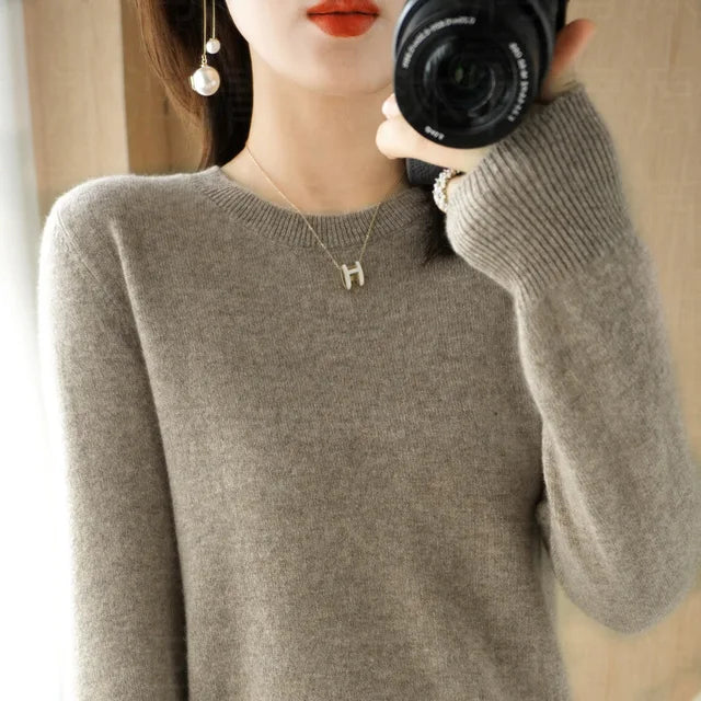 Cashmere Crew Neck Pullover Sweaters