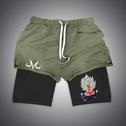 Dragon Ball & One Piece Anime Print Gym Shorts