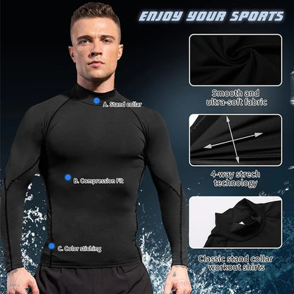 T-shirt de compression à séchage rapide pour homme