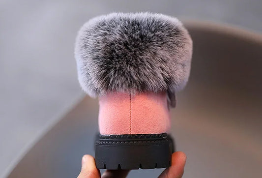 Winter Warm Soft Bottom Princess Snow Boots - Leather Sport Shoes