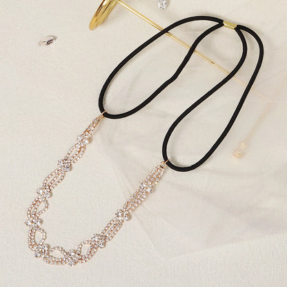 Damen-Haarband mit Perlen-Strass-Kristallspitze