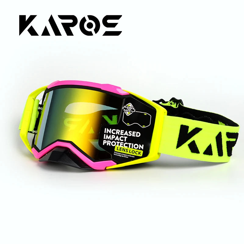Dust Proof 3-Layer Shock Absorbing Sports Goggles