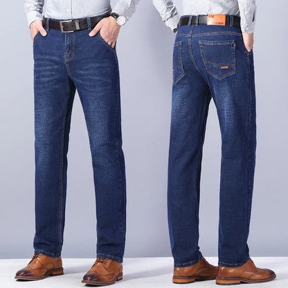 Hochwertige Business-Casual-Stretch-Jeans für Herren im Frühjahr/Herbst