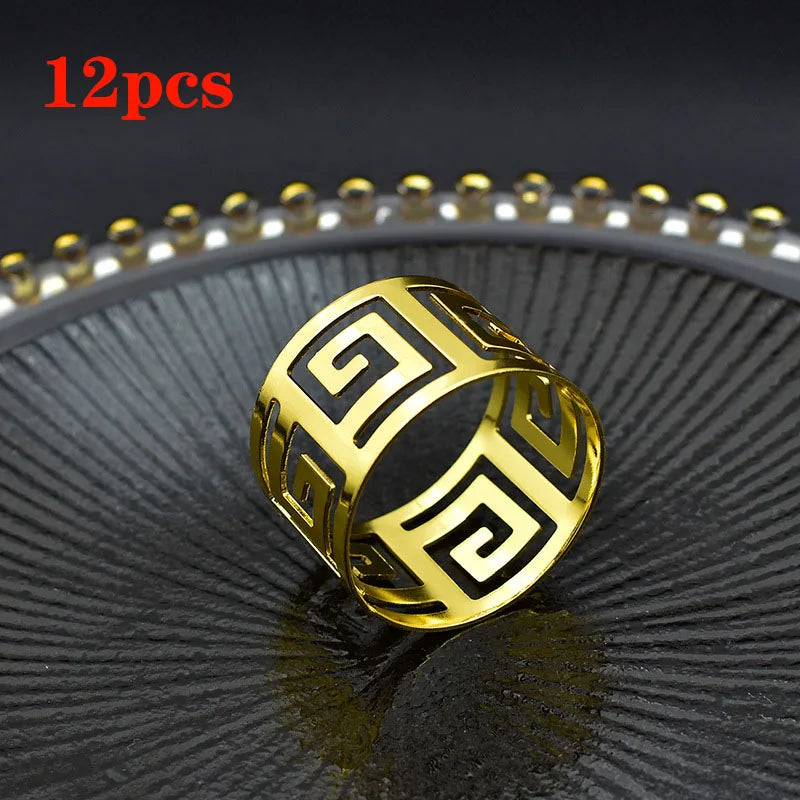 Anneaux de serviette de fête d'anniversaire