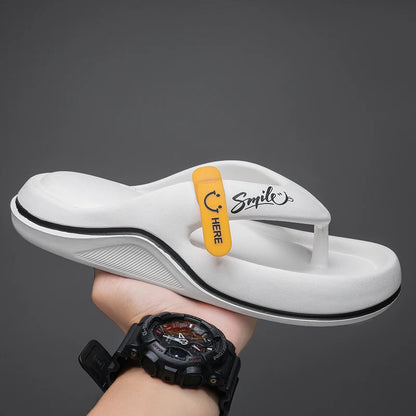 Men’s Outdoor Beach Slippers Thick Sole EVA Non-Slip Slide Sandals Lightweight