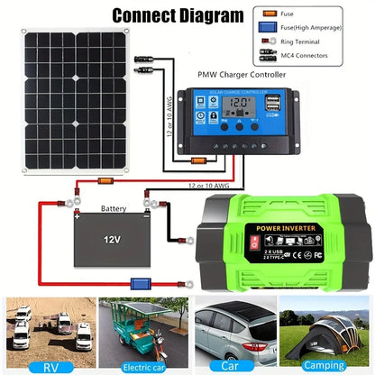 Household 8000W Solar Panel Inverter Kit