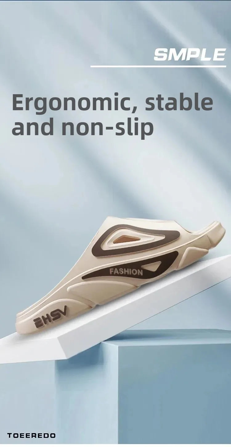 Lässige Slipper mit dicker Sohle für den Innen- und Außenbereich