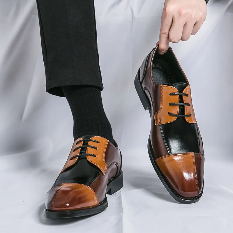 Chaussures Oxford Wingtip pour hommes faites à la main