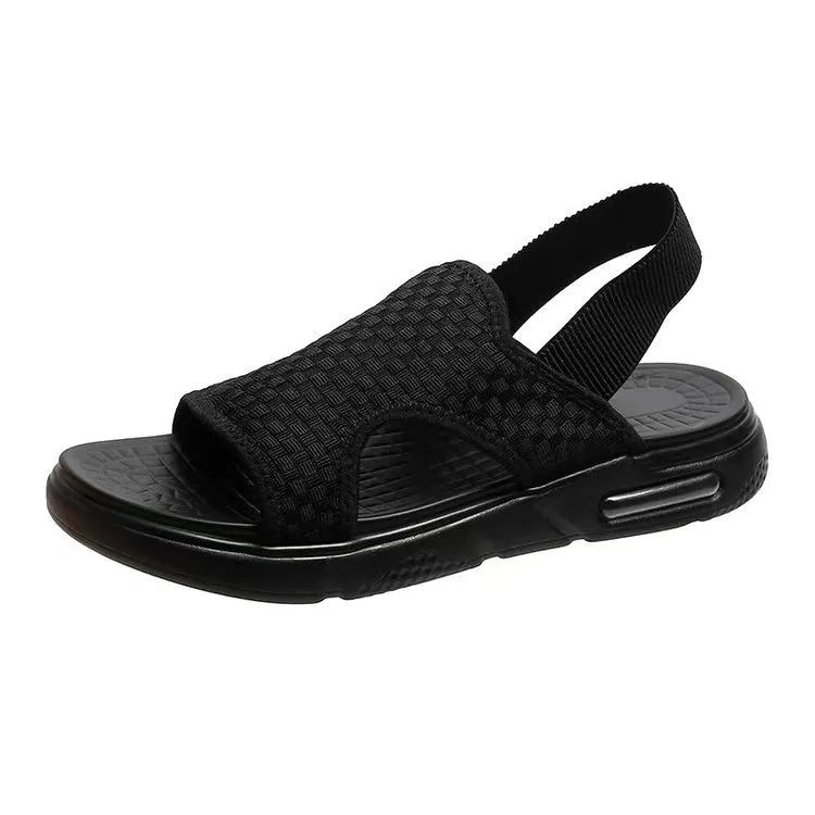 Men Sandals - Men Casual Leather Open Shoes